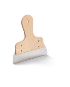 Plano 40cm fali spatulya, rozsdamentes, fa markolat