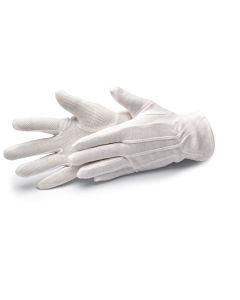 Cottonstar XL/10,5" pamutkesztyű, pettyes tenyérrész, CAT1