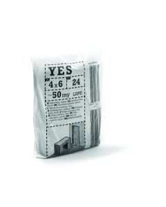 YES S50 4x6m black takarófólia, újrahasznosított LDPE, fekete