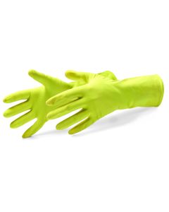 Cleanstar Eco M/8" latex háztartási kesztyű, texturált felülettel, CAT1
